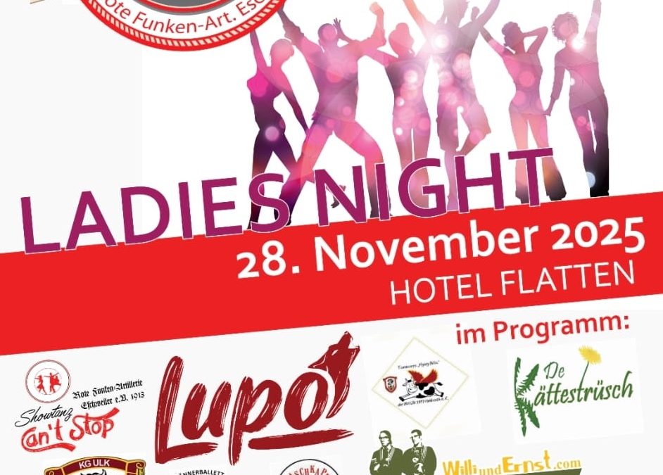 Mädchensitzung 2025 – Die große Ladiesnight der Roten Funken Eschweiler