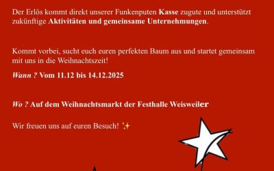 Weihnachtsbaumverkauf 2025 – Die Funkenputen laden ein!